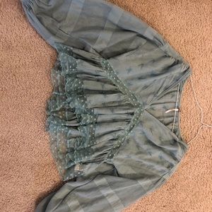 Free people long sleeve summer shirt